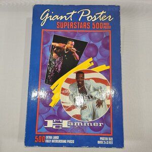 MC Hammer 500 Piece Vintage Giant Superstars Poster Puzzle by Milton Bradley